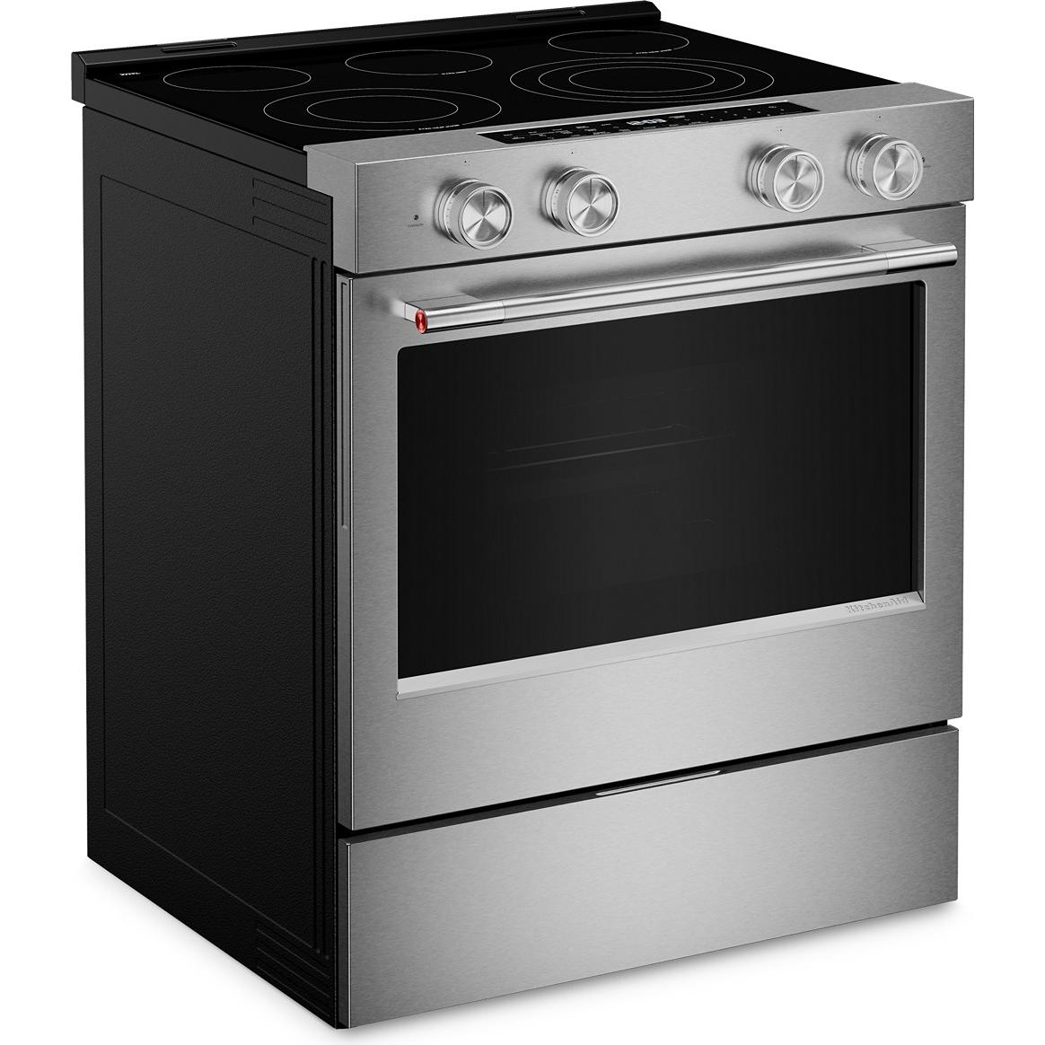 KitchenAid 30-inch Slide-in Electric Range with Convection Cooking Modes YKSES530SPS IMAGE 12