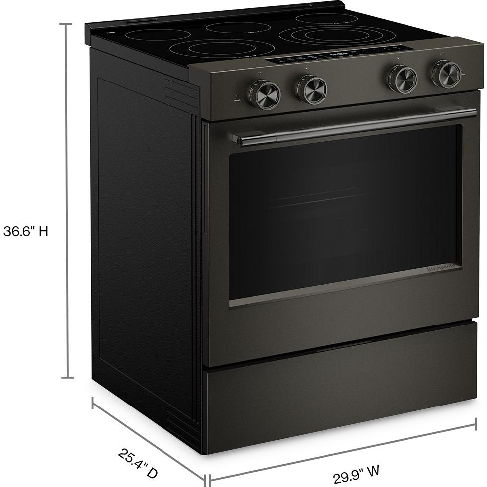 KitchenAid 30-inch Slide-in Electric Range with Convection Cooking Modes YKSES530SBE IMAGE 13