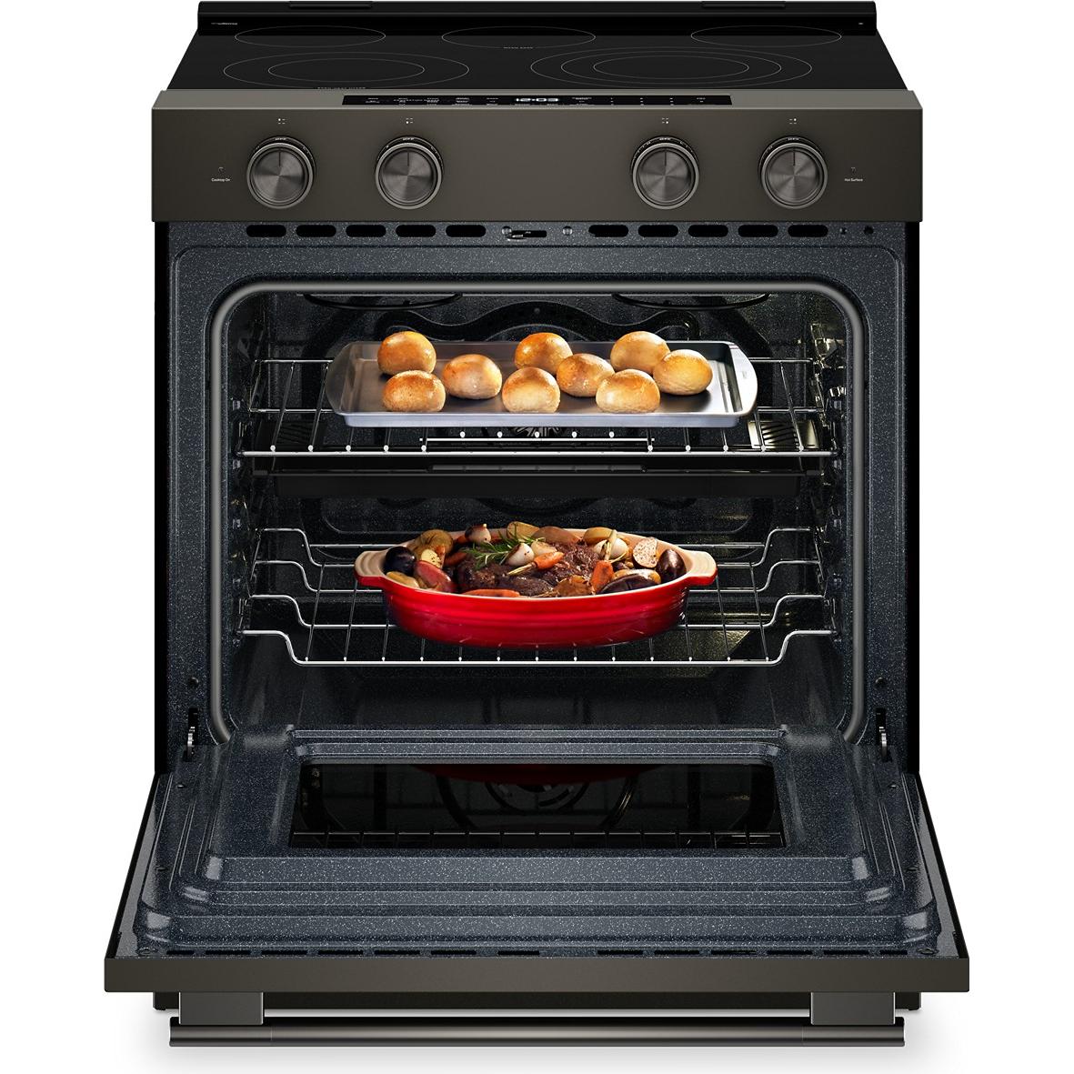 KitchenAid 30-inch Slide-in Electric Range with Convection Cooking Modes YKSES530SBE IMAGE 2