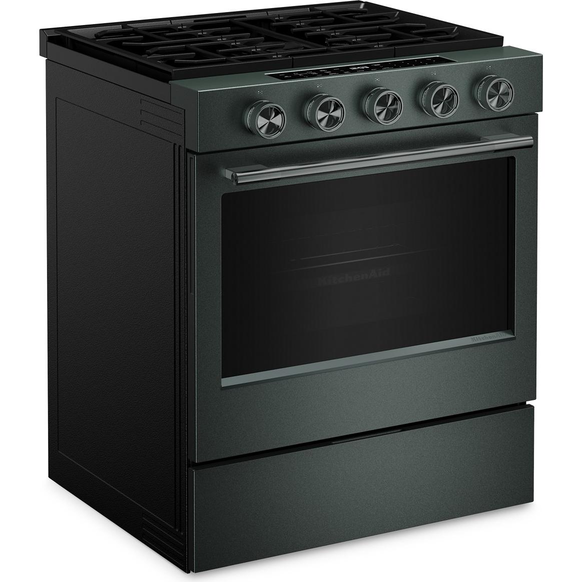 KitchenAid 30-inch Smart Slide-in Gas Range with Convection Cooking Modes and 2-in-1 Burner KSGS530SJP IMAGE 12
