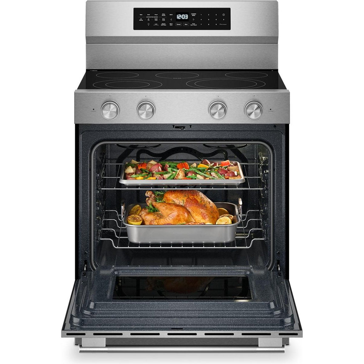 KitchenAid 30-inch Freestanding Electric Range with Wi-Fi YKFES530SPS IMAGE 2