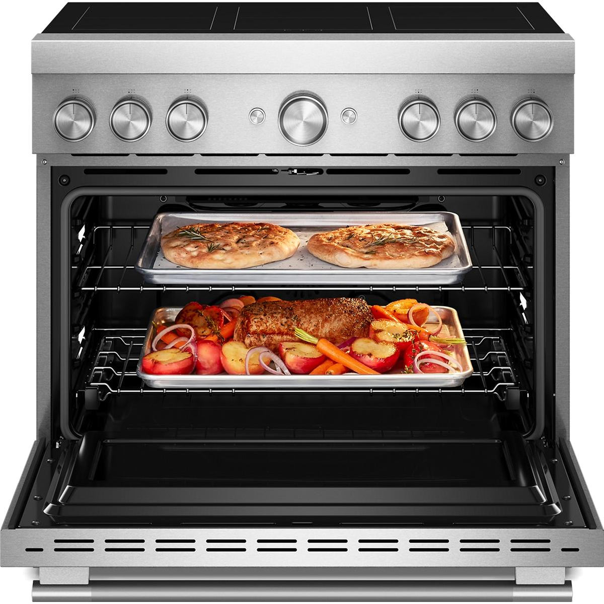 KitchenAid 36-inch Freestanding Induction Range with 6 Elements KFIS936SSS IMAGE 2