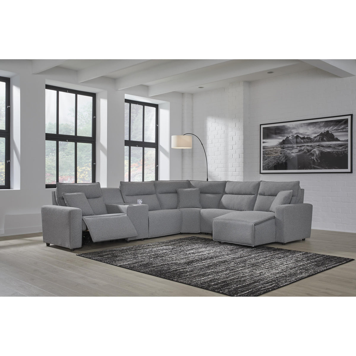 Signature Design by Ashley ModMax II 6590631 Power Armless Recliner with Adjustable Headrest IMAGE 9