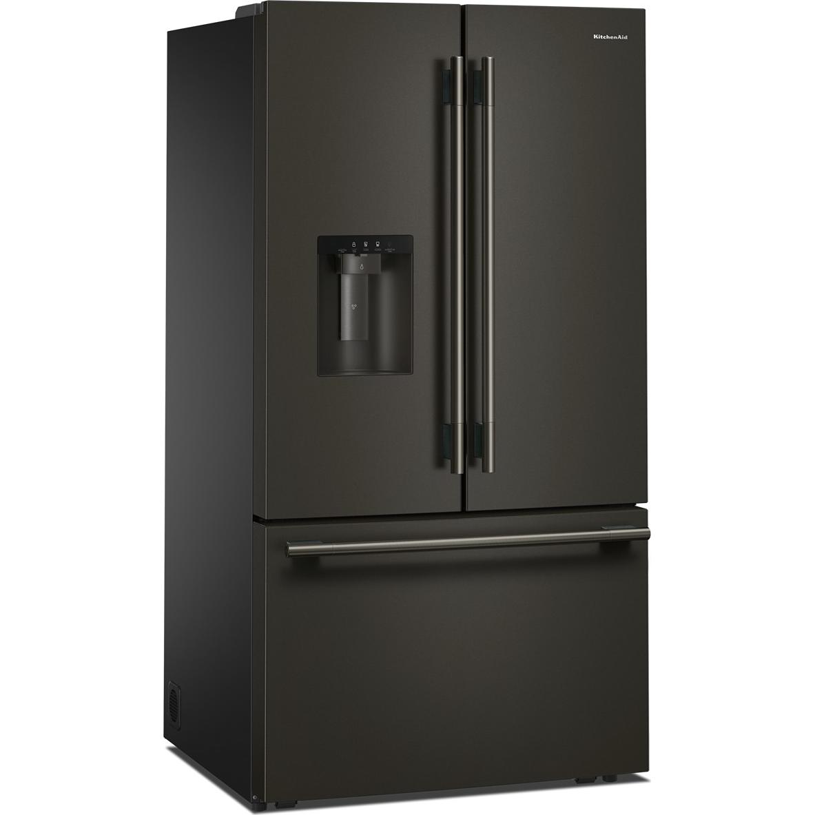 KitchenAid 36-inch French 3-Door Refrigerator with Water and Ice Dispensing System KRFF436SBE IMAGE 4