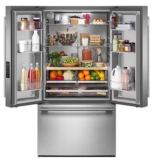 KitchenAid 36-inch, 31 cu. ft. French 3-Door Refrigerator with Interior Ice and Water KRFF336SPS IMAGE 9