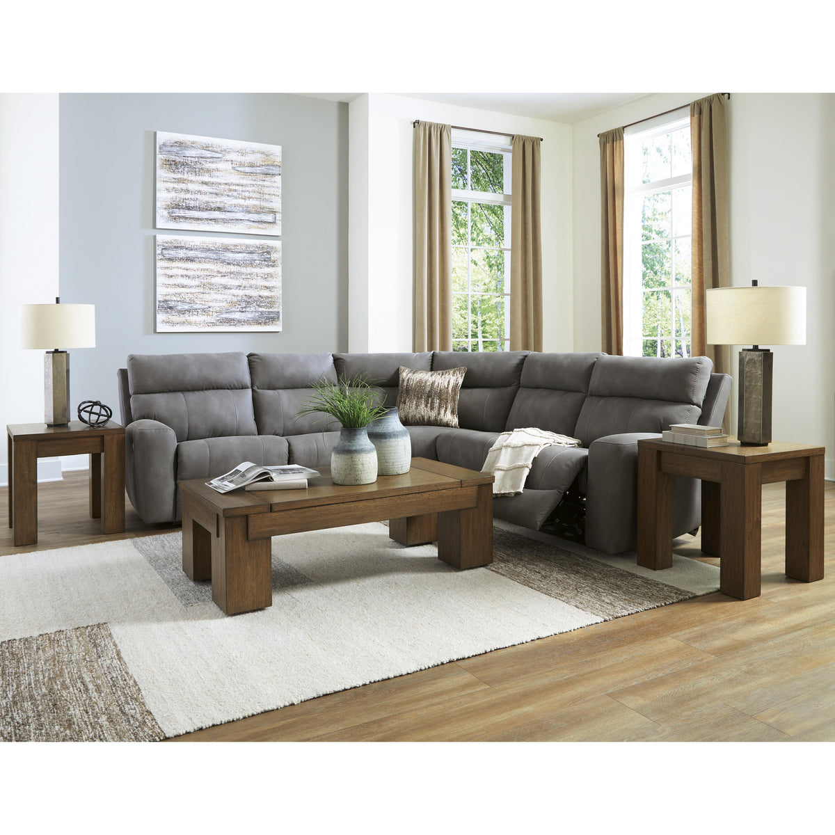 Signature Design by Ashley Next-Gen DuraPella 61003S8 5 pc Power Reclining Sectional IMAGE 6
