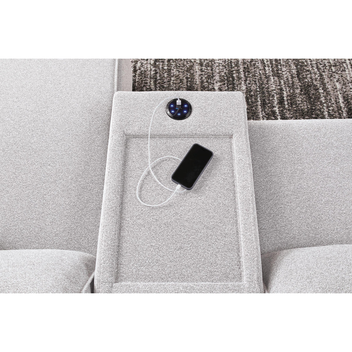 Signature Design by Ashley ModMax II 65907S7 7 pc Power Reclining Sectional with Chaise and Audio Consoles IMAGE 6