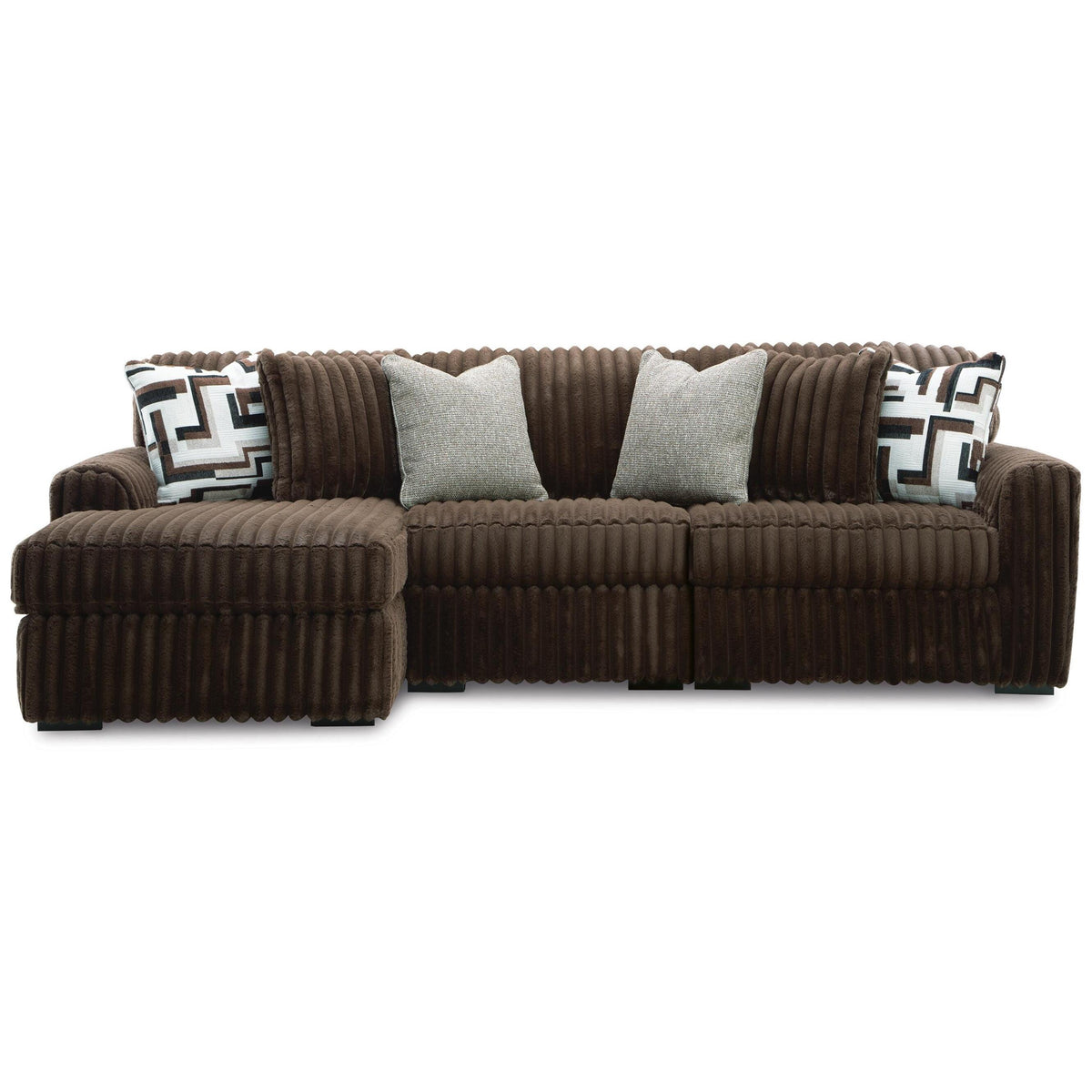 Signature Design by Ashley Midnight-Madness 98104S15 3 pc Sectional with Chaise IMAGE 1