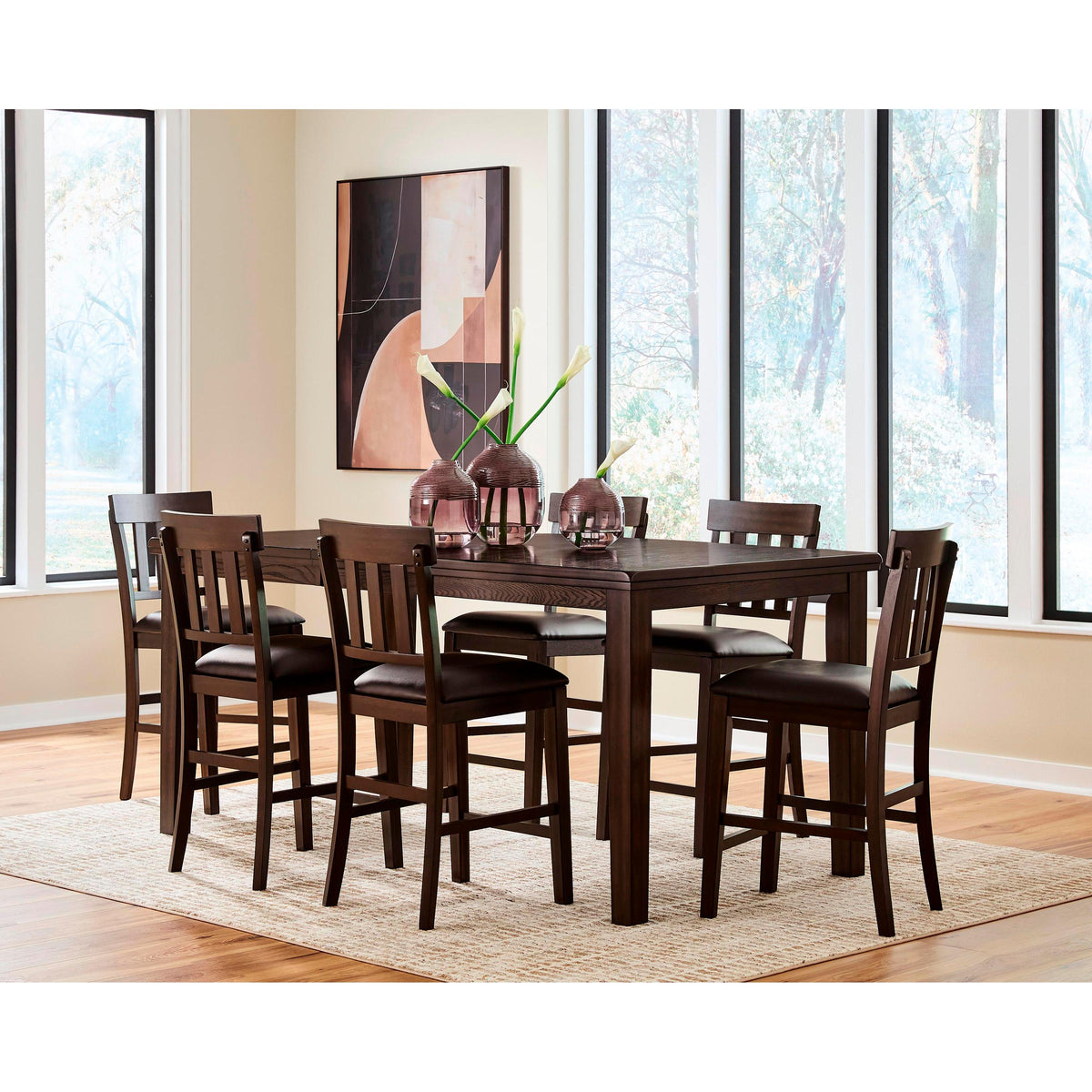 Signature Design by Ashley Haddigan D596-32 Dining Room Counter Butterfly Extension Table IMAGE 10