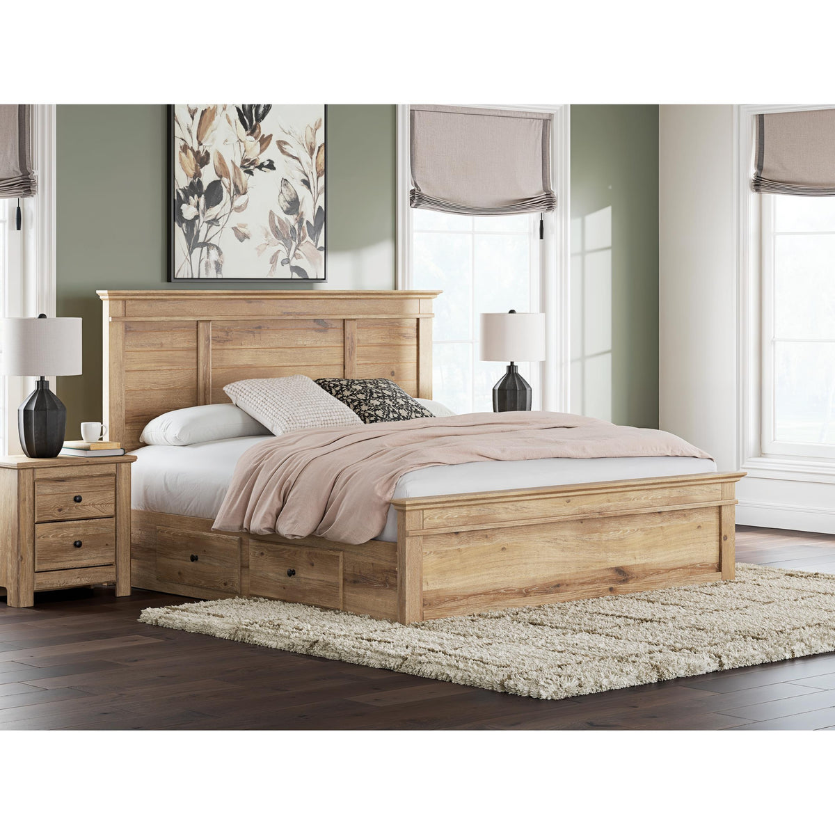 Signature Design by Ashley Makidern PCB1170B17 King Panel Storage Bed IMAGE 2