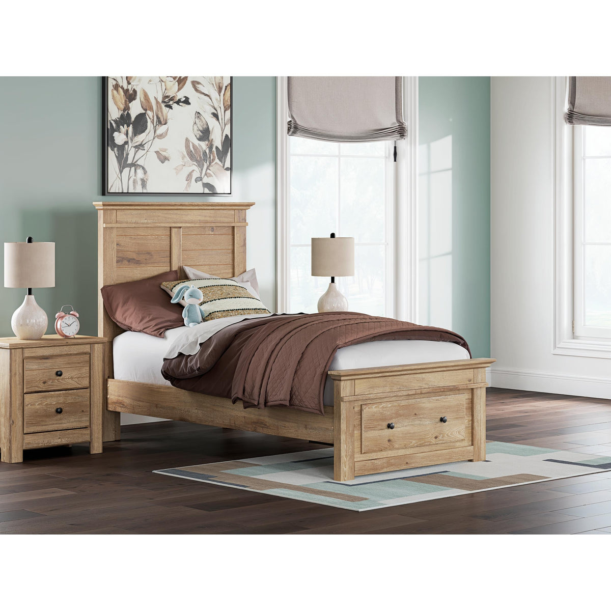 Signature Design by Ashley Makidern PCB1170B22 Twin Panel Storage Bed IMAGE 2