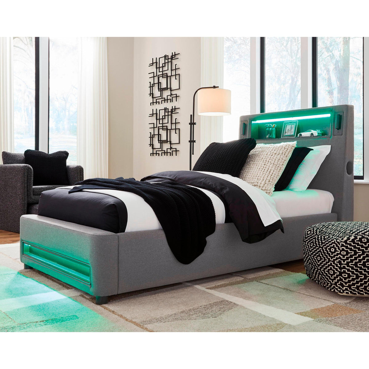Signature Design by Ashley Verishaw PCB2721B23 Twin Upholstered Bed IMAGE 9