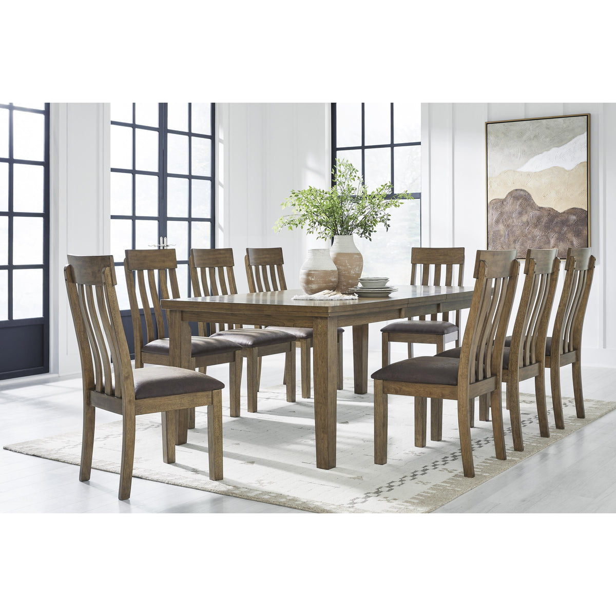 Signature Design by Ashley Urbinforte PCD592-35 Dining Room Butterfly Extension Table IMAGE 9