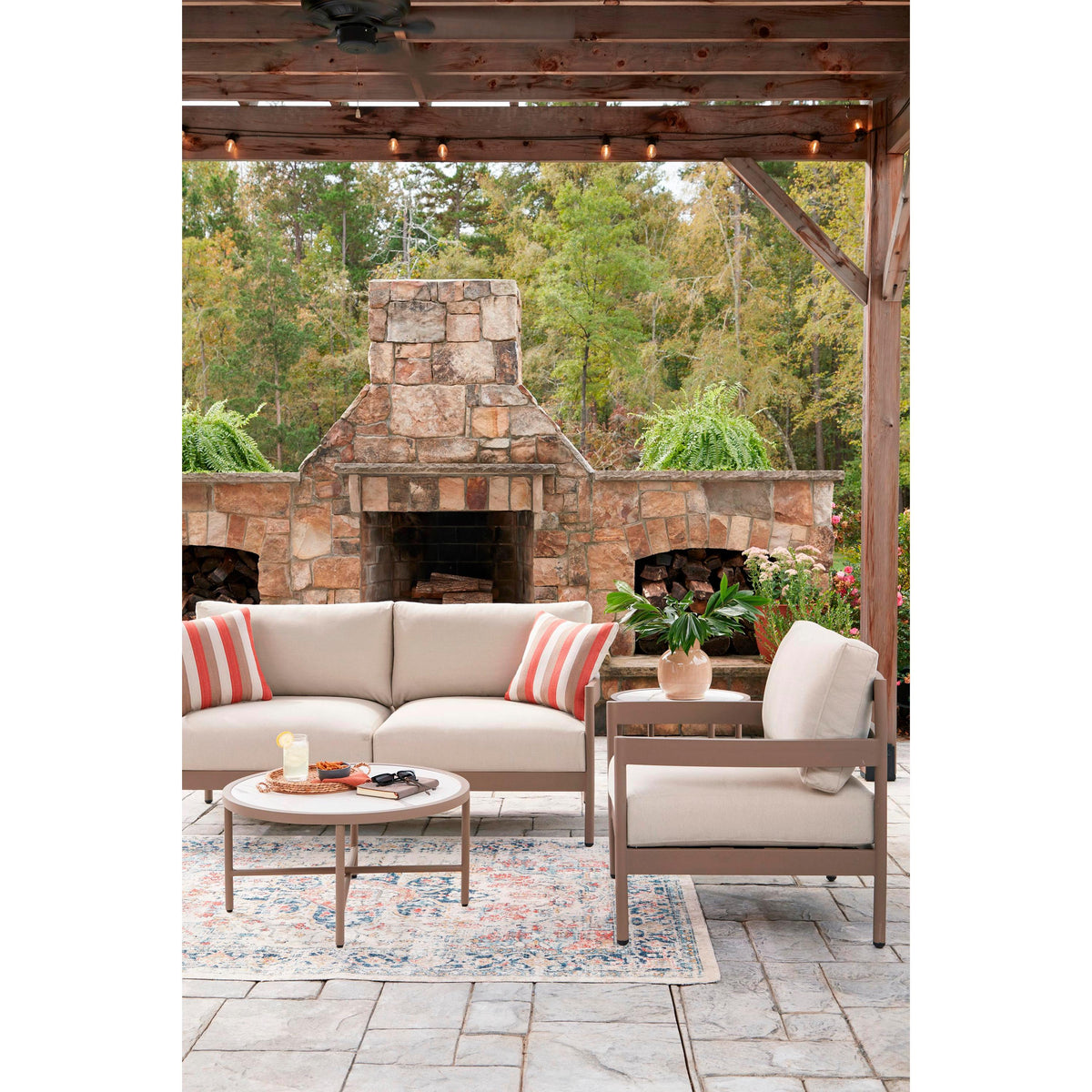 Signature Design by Ashley Bluff Trail PCP383-080 Love/Chairs/Tables Set IMAGE 7