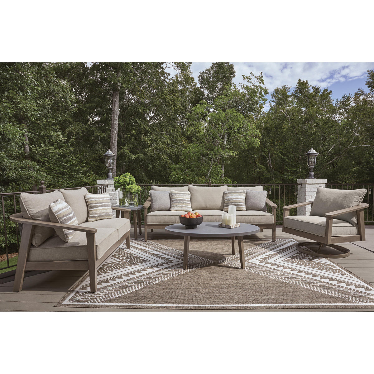 Signature Design by Ashley Harmony Headlands PCP428-701 Oval Cocktail Table IMAGE 8