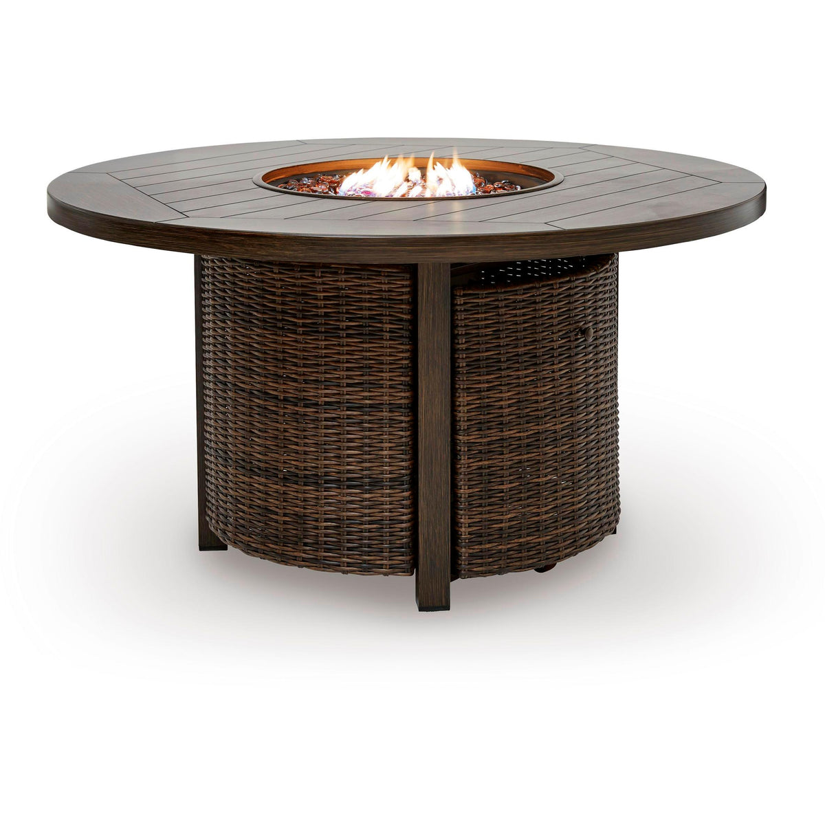Signature Design by Ashley Monterey Point PCP760-776 Round Fire Pit Table IMAGE 2