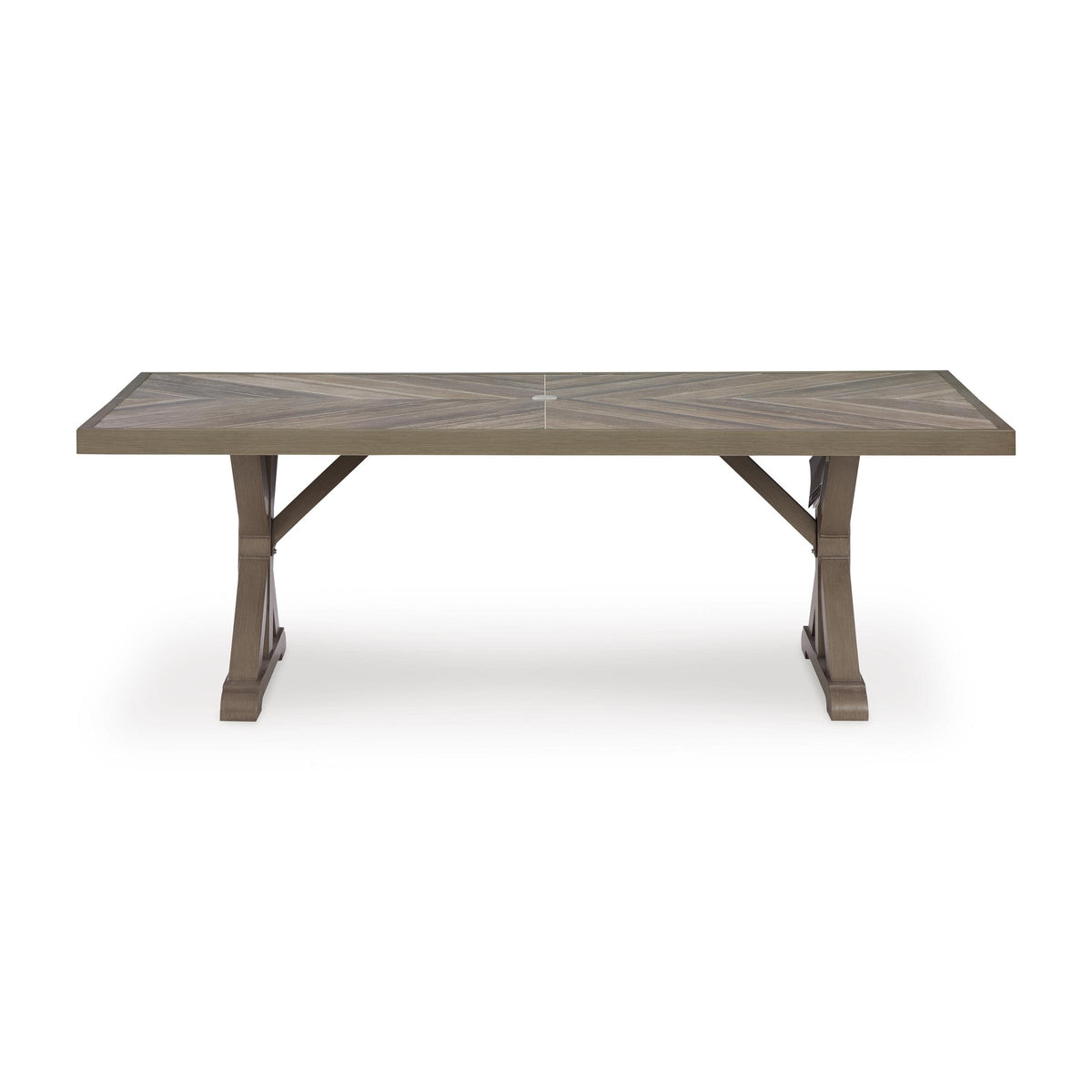 Signature Design by Ashley Laguna Heights PCP790-625 Rectangular Dining Table with Umbrella Option IMAGE 2
