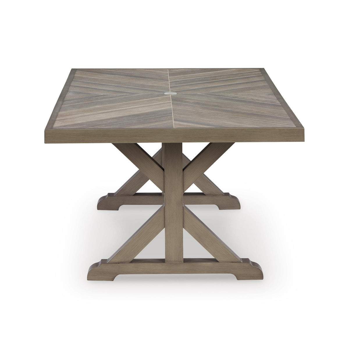 Signature Design by Ashley Laguna Heights PCP790-625 Rectangular Dining Table with Umbrella Option IMAGE 3