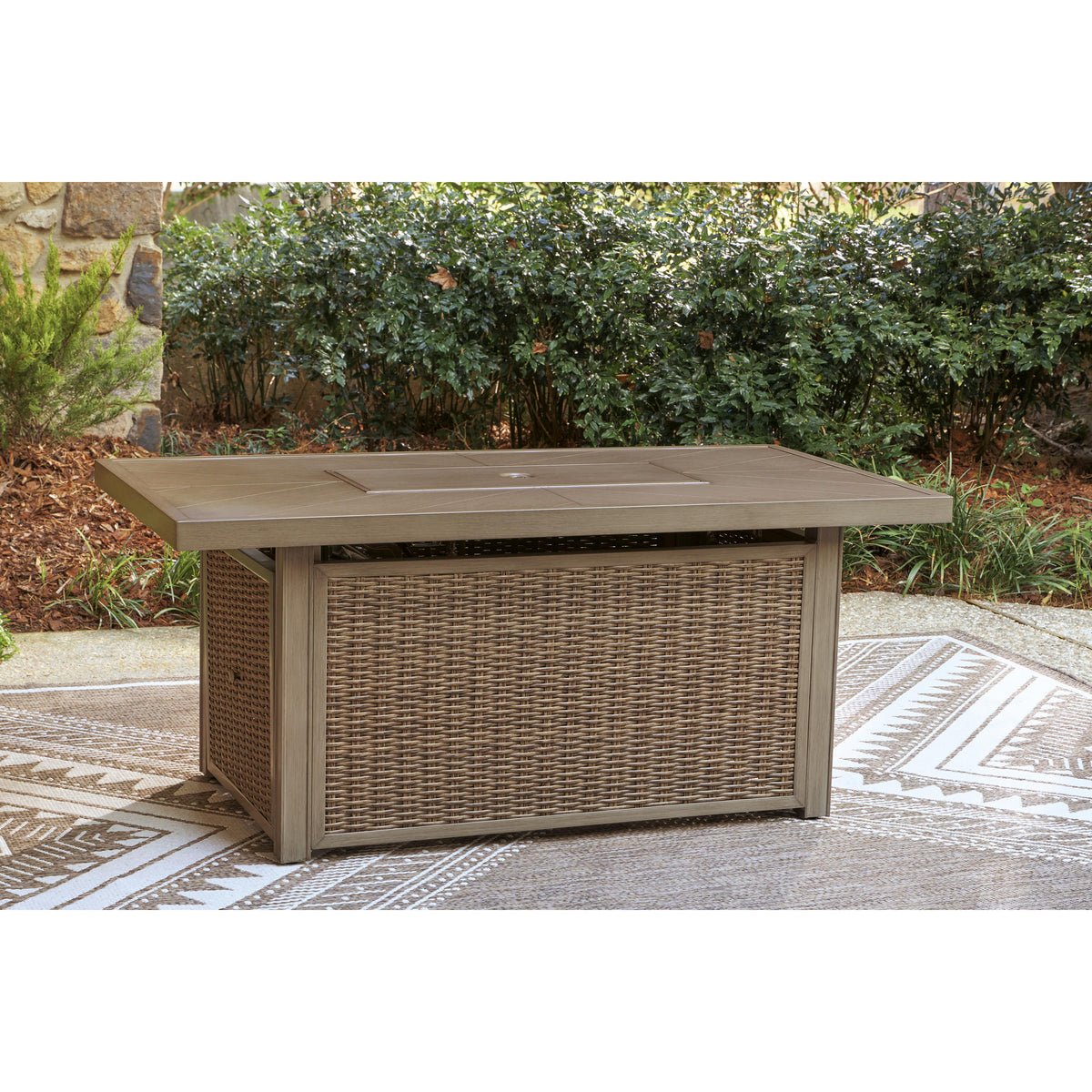 Signature Design by Ashley Laguna Heights PCP790-773 Rectangular Fire Pit Table IMAGE 6