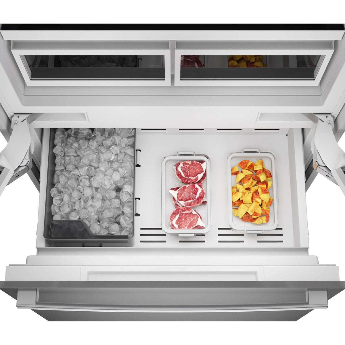 Bosch 36-inch, 20.1 cu.ft. Built-in Bottom Freezer with Wi-Fi Connect B36BT130NS IMAGE 4