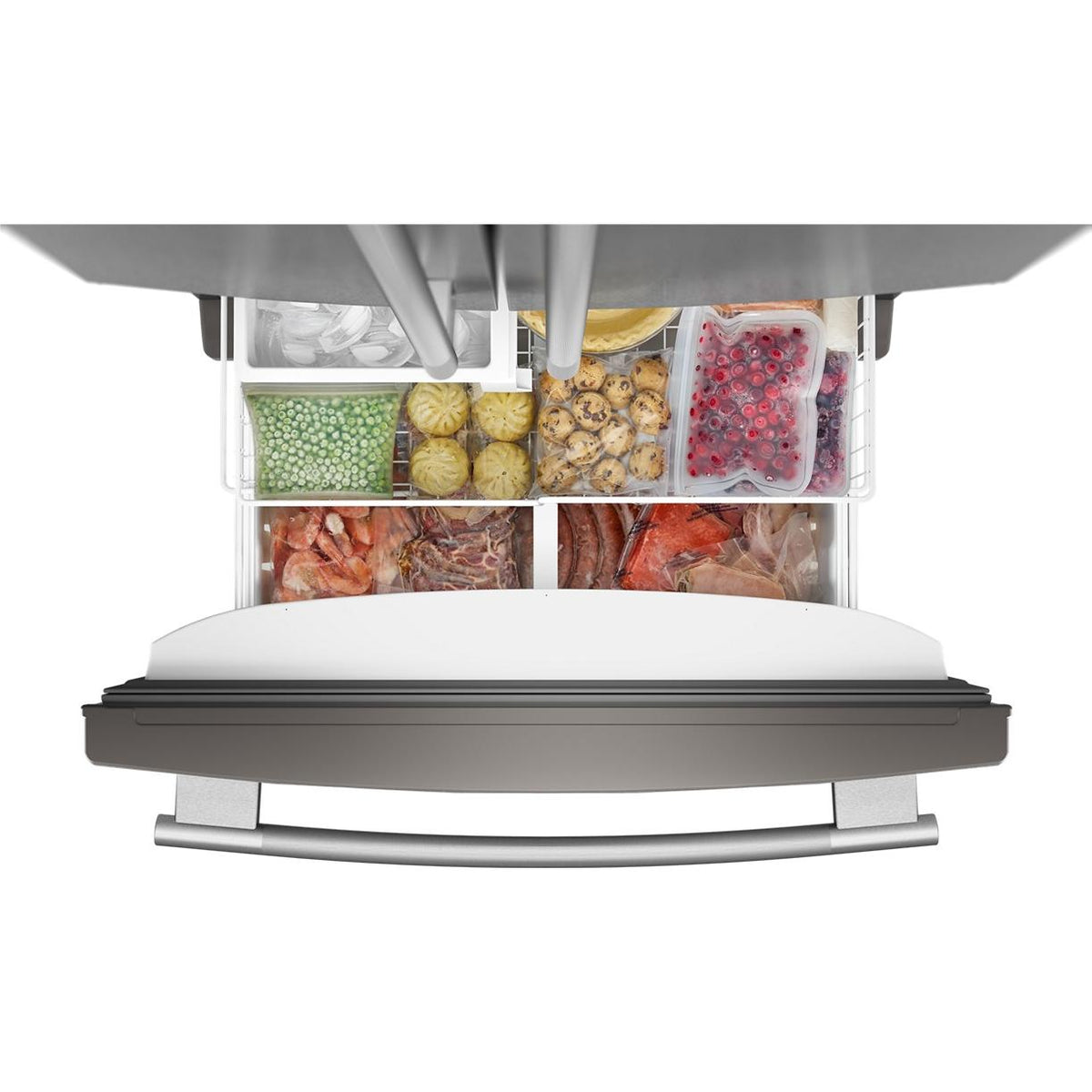 KitchenAid 33-inch, 22 cu. ft. Freestanding French 3-Door Refrigerator with Ice Maker KRFF333SPS IMAGE 4