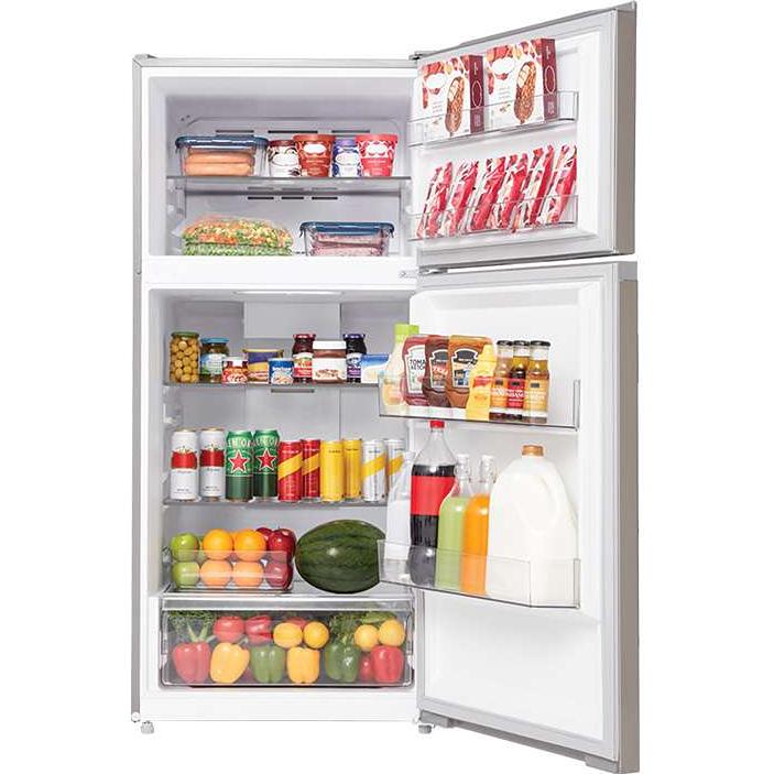 Midea 28-inch, 14.2 cu. ft. Freestanding Top Freezer Refrigerator MRT14D2BST IMAGE 5