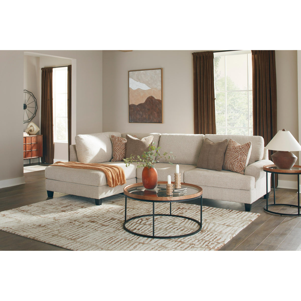 Benchcraft Steelwater Retreat Fabric 2 pc Sectional 6670416/6670467 IMAGE 3