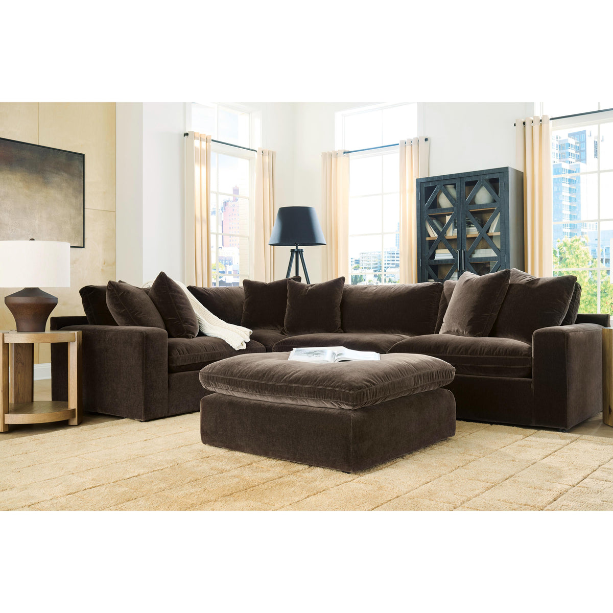 Benchcraft Maxton Heights Fabric Ottoman 6780708 IMAGE 4