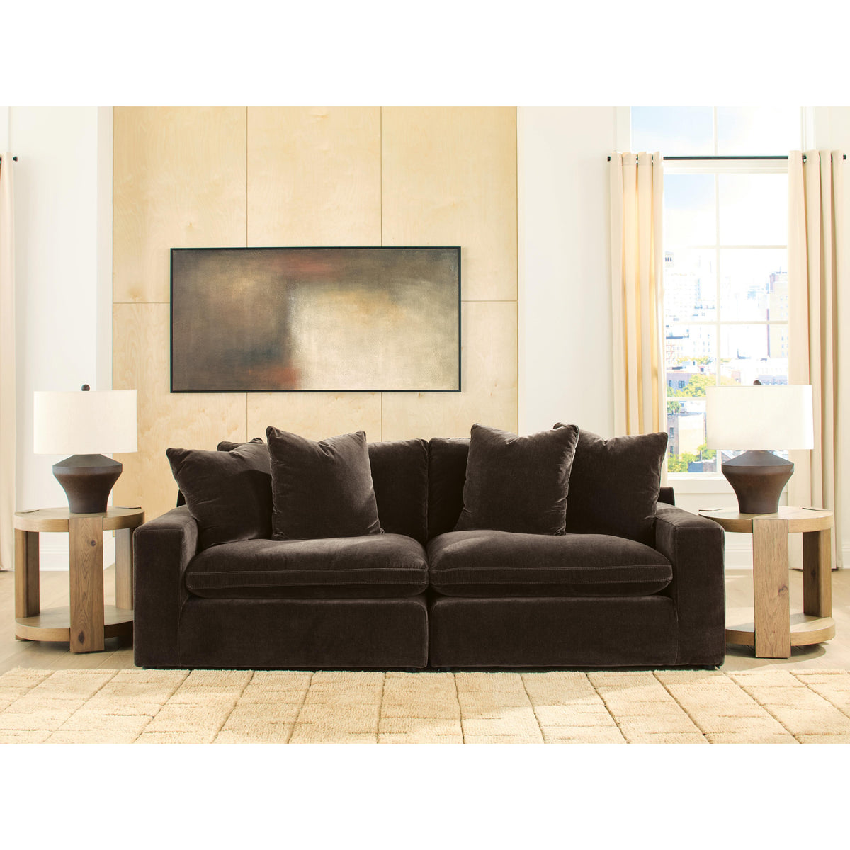Benchcraft Maxton Heights Stationary Fabric Sofa 6780764/6780765 IMAGE 1