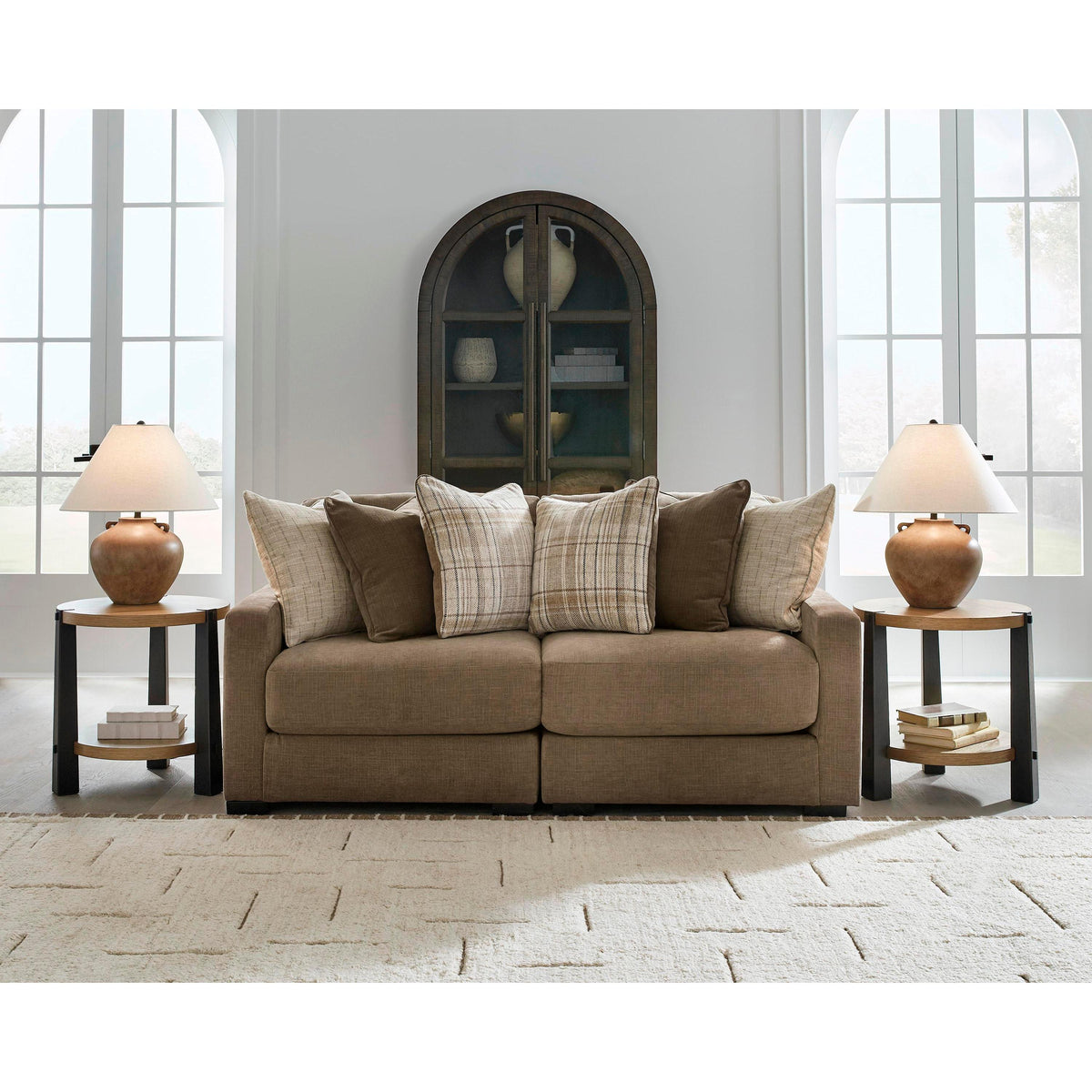 Benchcraft Camellia-Court Stationary Fabric Sofa 6820764/6820765 IMAGE 1