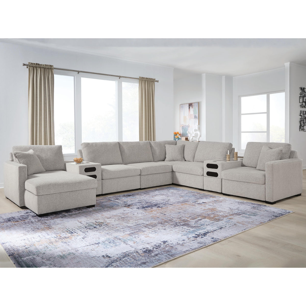 Benchcraft ModMax Luxe Fabric 8 pc Sectional 6860516/6860527/6860527/6860546/6860546/6860546/6860565/6860577 IMAGE 3