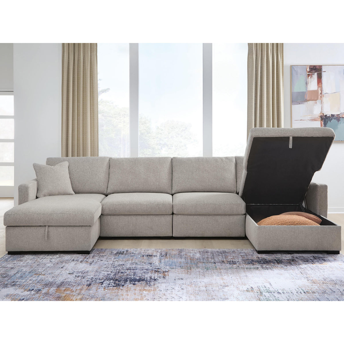 Benchcraft ModMax Luxe Fabric 4 pc Sectional 6860516S/6860517S/6860546/6860546 IMAGE 3