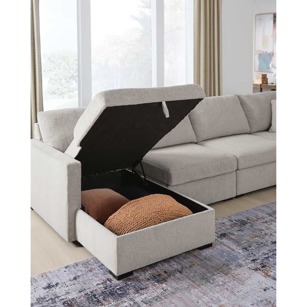 Benchcraft ModMax Luxe Fabric 4 pc Sectional 6860516S/6860517S/6860546/6860546 IMAGE 4