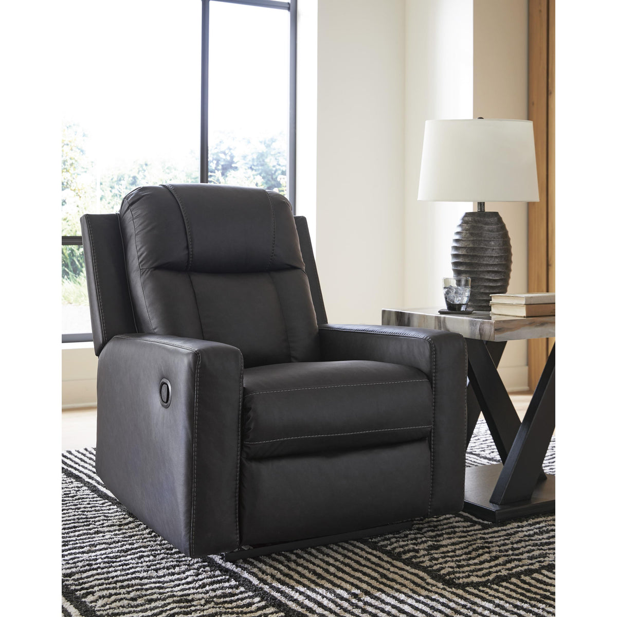 Benchcraft Mackmenville Leather Look Recliner with Wall Recline 7471329 IMAGE 5