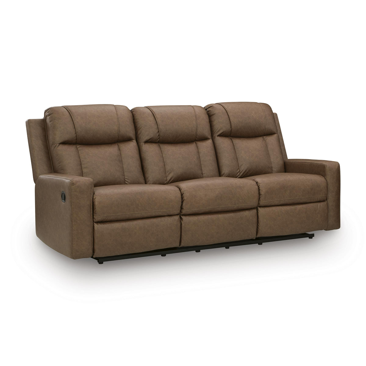 Benchcraft Mackmenville Reclining Leather Look Sofa 7471488 IMAGE 1