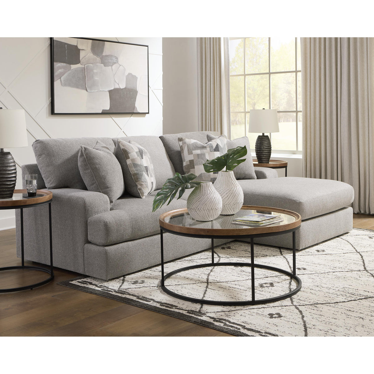 Benchcraft Lindon Fabric 2 pc Sectional 8470455/8470417 IMAGE 4