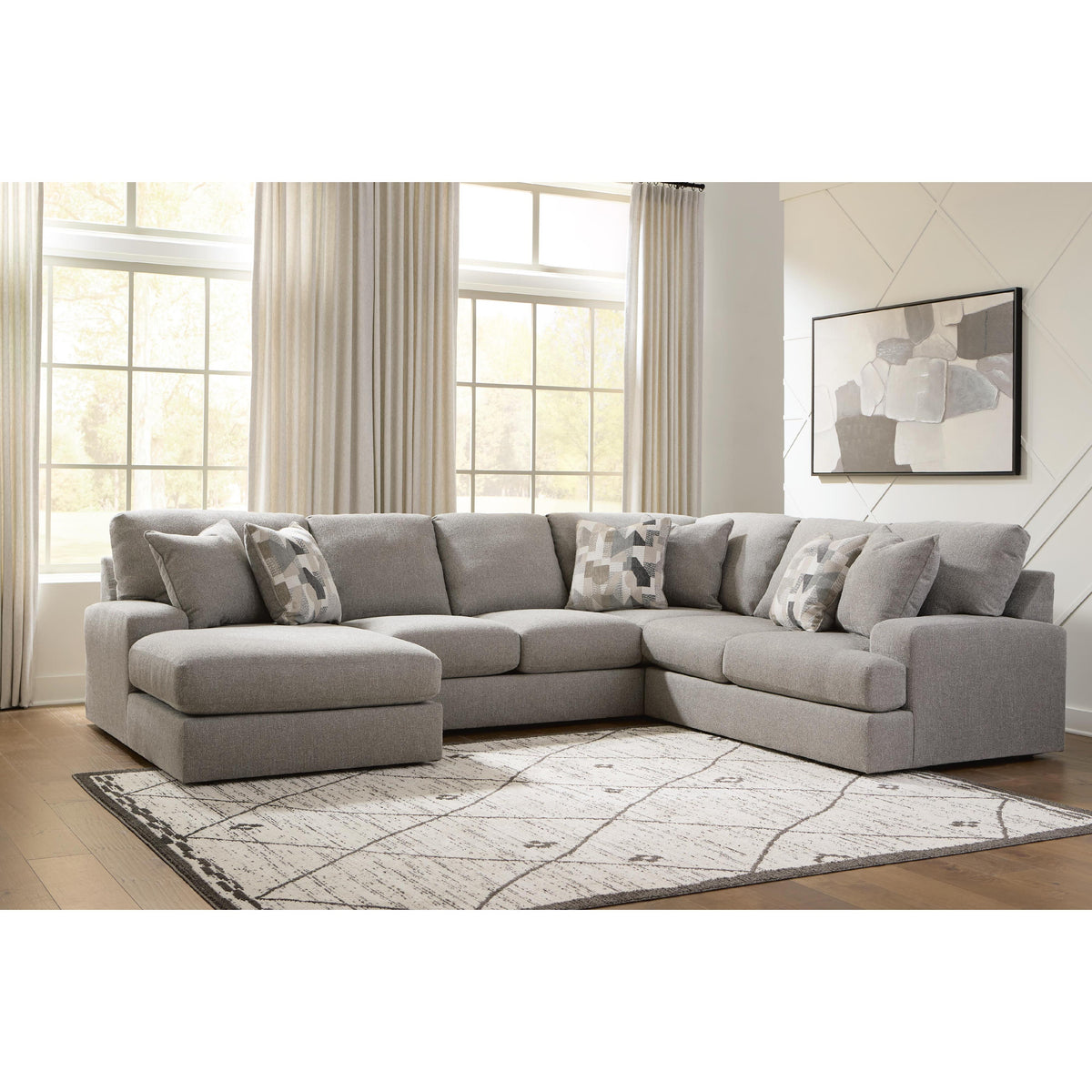 Benchcraft Lindon Fabric 3 pc Sectional 8470416/8470426/8470456 IMAGE 2