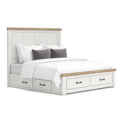 Signature Design by Ashley Savonport King Panel Bed with Storage B100-14/B4615-56S/B4615-58/B4615-60/B4615-60 IMAGE 1