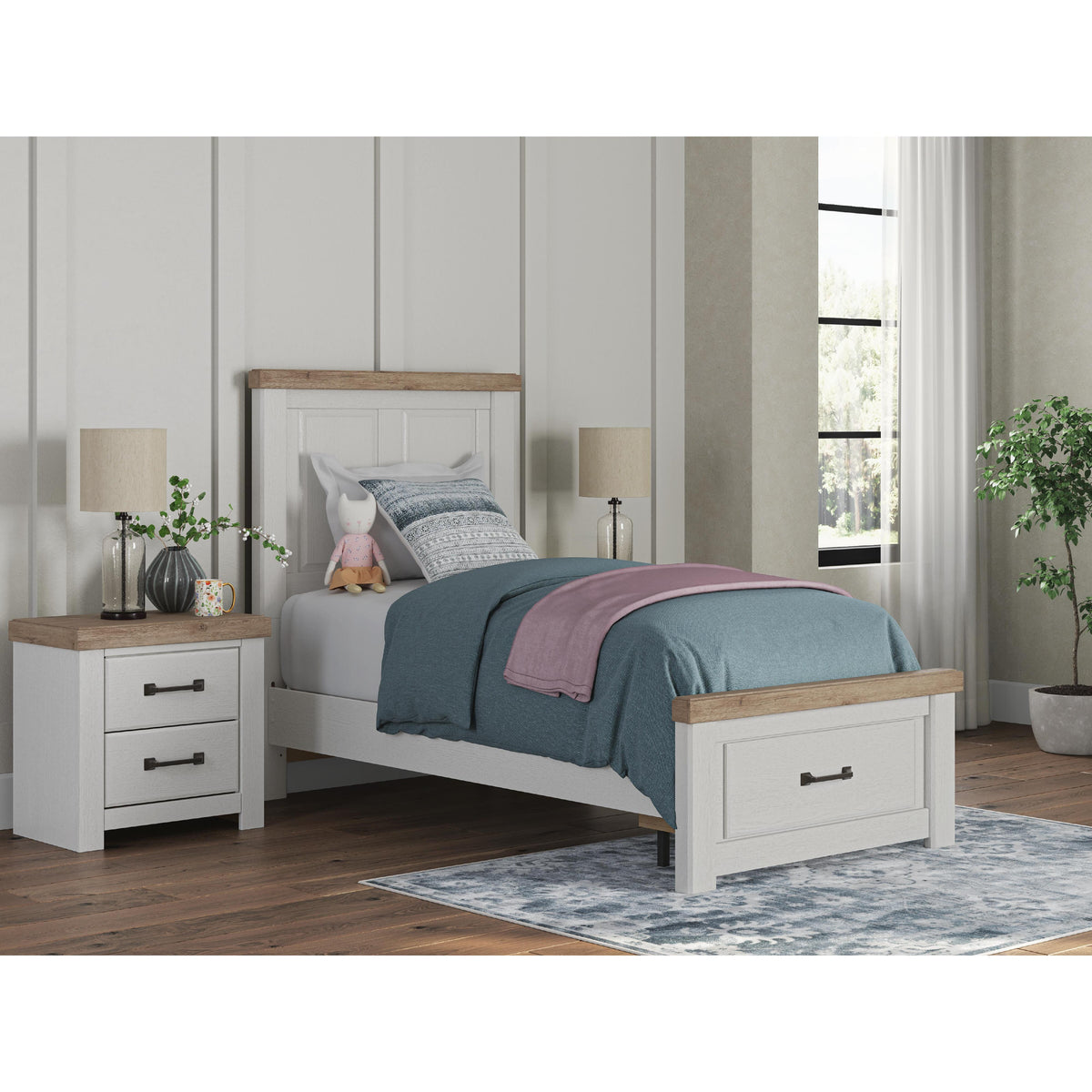 Signature Design by Ashley Savonport Twin Panel Bed with Storage B100-11/B4615-52S/B4615-53/B4615-89 IMAGE 8