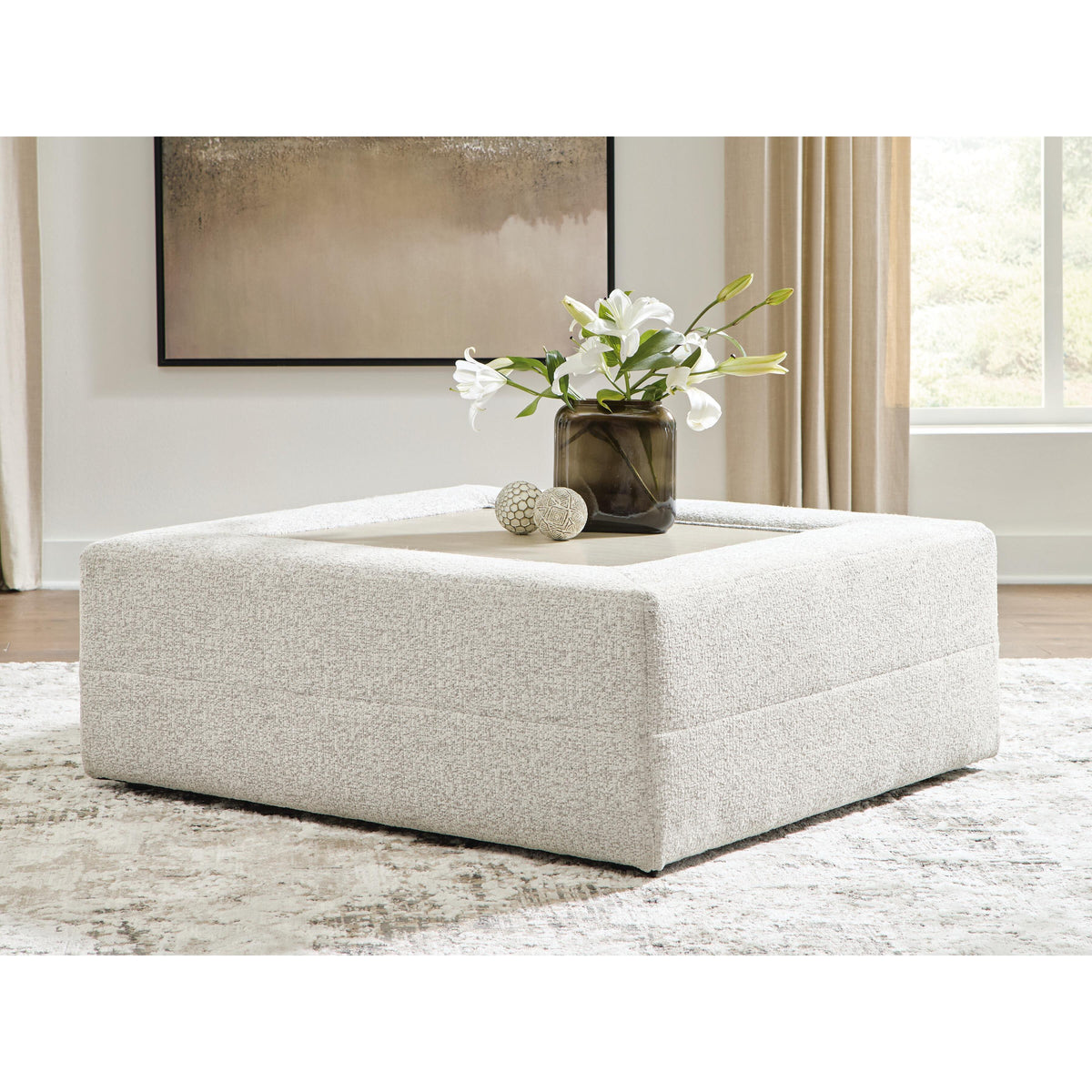 Signature Design by Ashley Ashbourne Estate Fabric Ottoman PC6600408 IMAGE 3