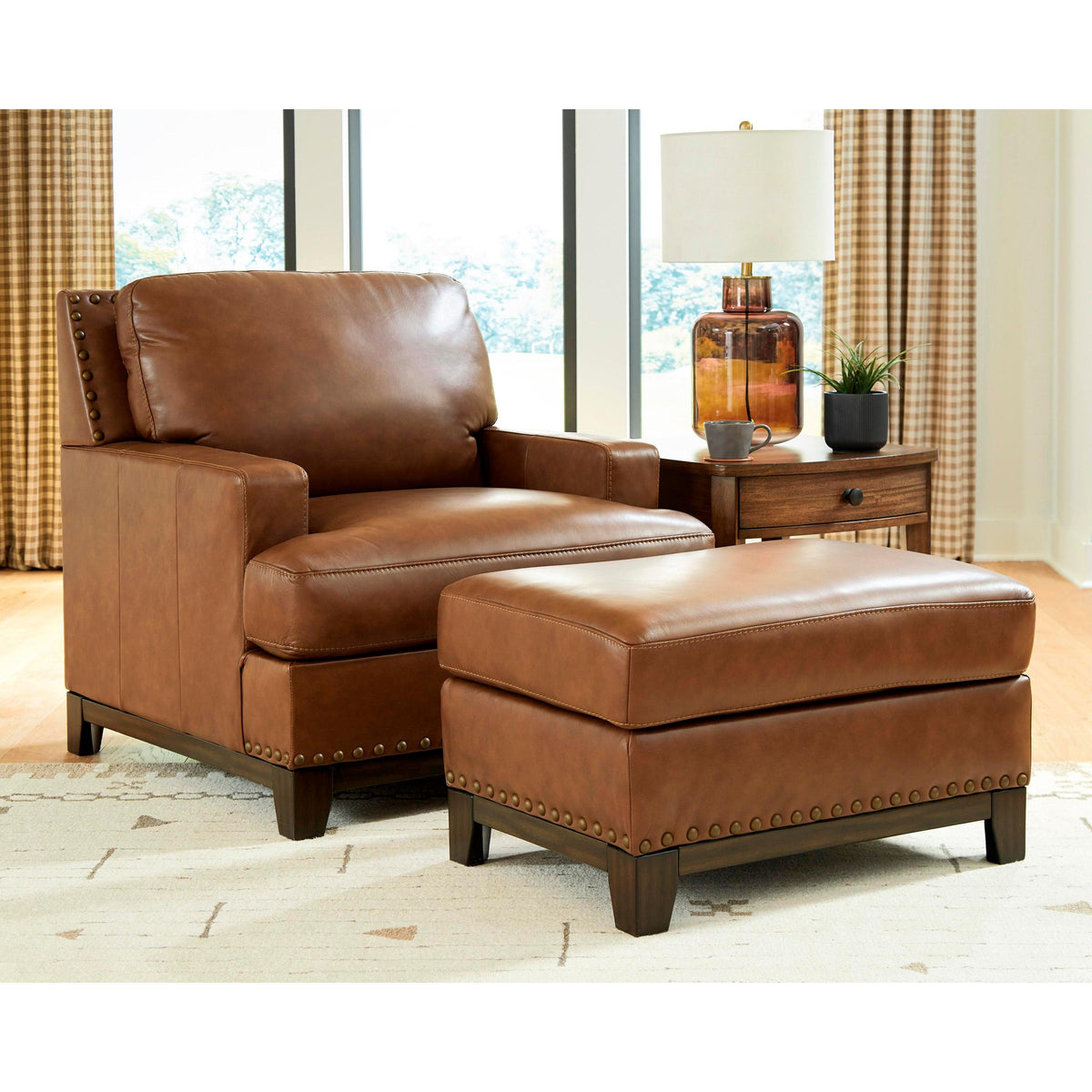 Signature Design by Ashley Saonara Leather Match Ottoman PC7310914 IMAGE 5