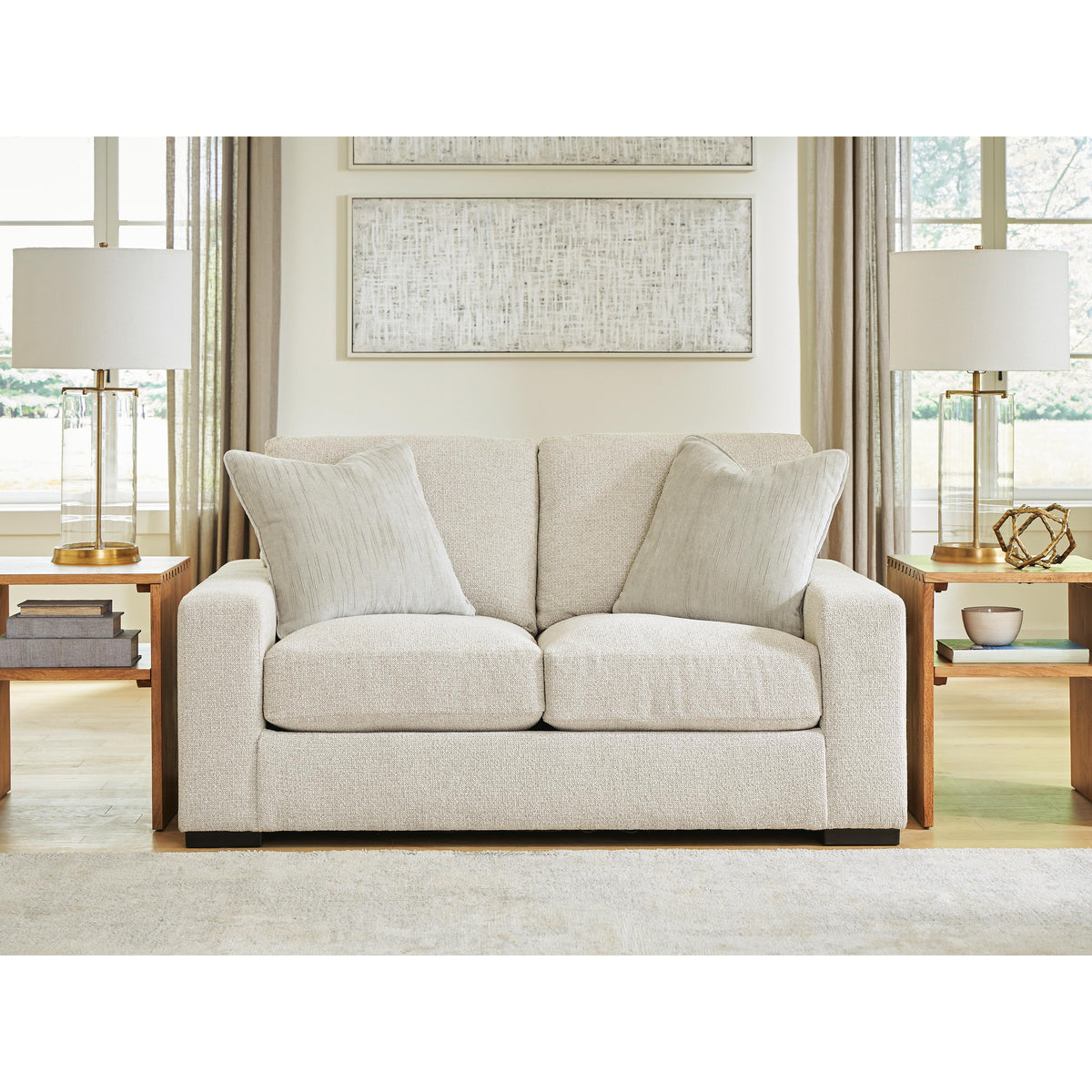 Signature Design by Ashley Conlee-Pike Stationary Fabric Loveseat PC8131035 IMAGE 2