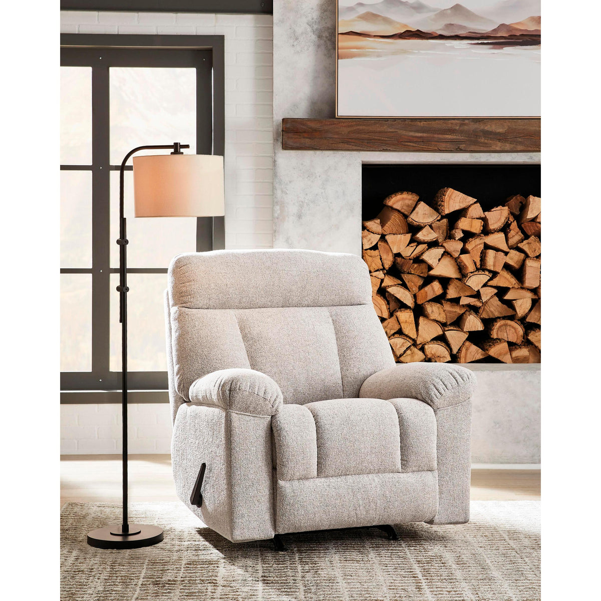 Signature Design by Ashley Hoyne Park Rocker Fabric Recliner PC8281525 IMAGE 5