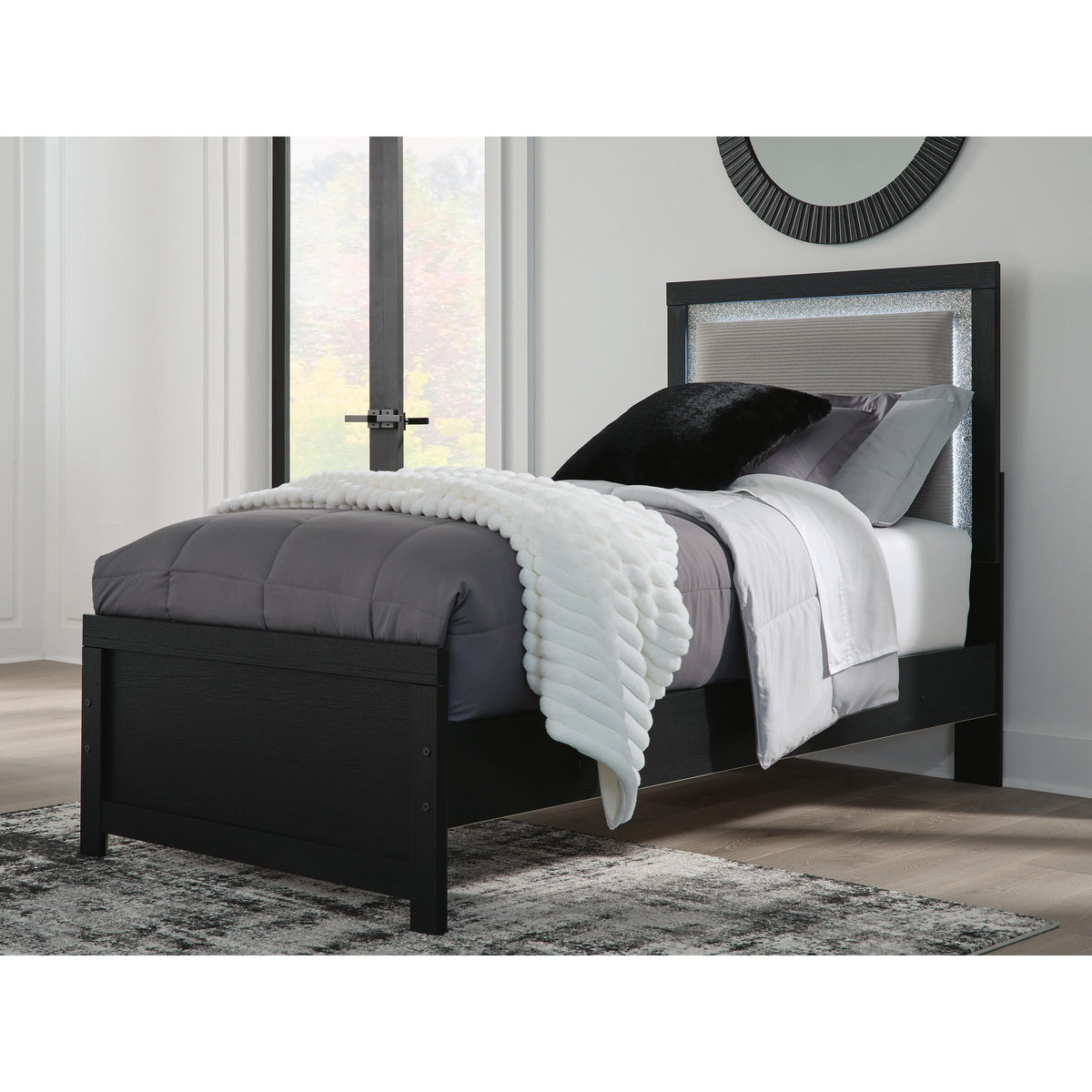 Signature Design by Ashley Maeling Twin Upholstered Panel Bed PCB1115-52/PCB1115-53/PCB1115-83 IMAGE 5