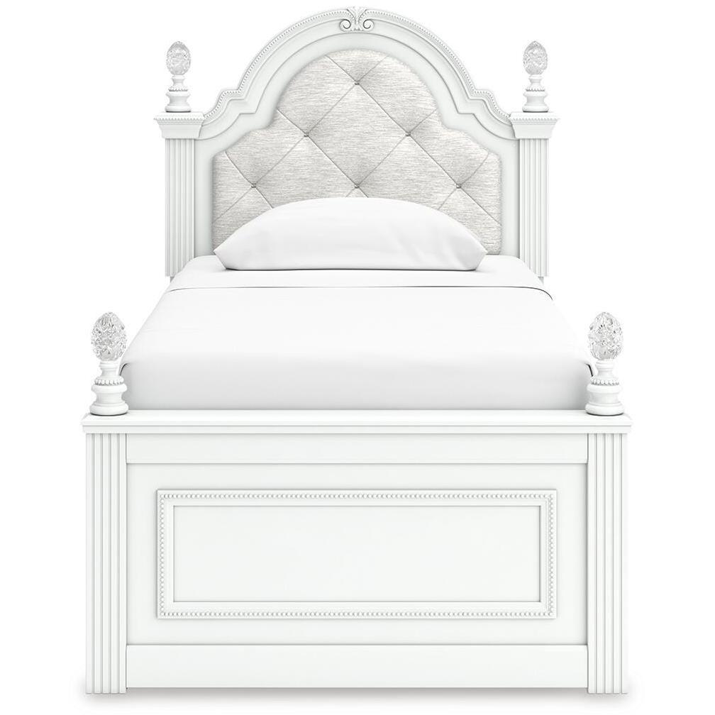 Signature Design by Ashley Kozlani Twin Upholstered Panel Bed with Storage B100-11/PCB1819-153/PCB1819-50/PCB1819-50/PCB1819-52 IMAGE 4