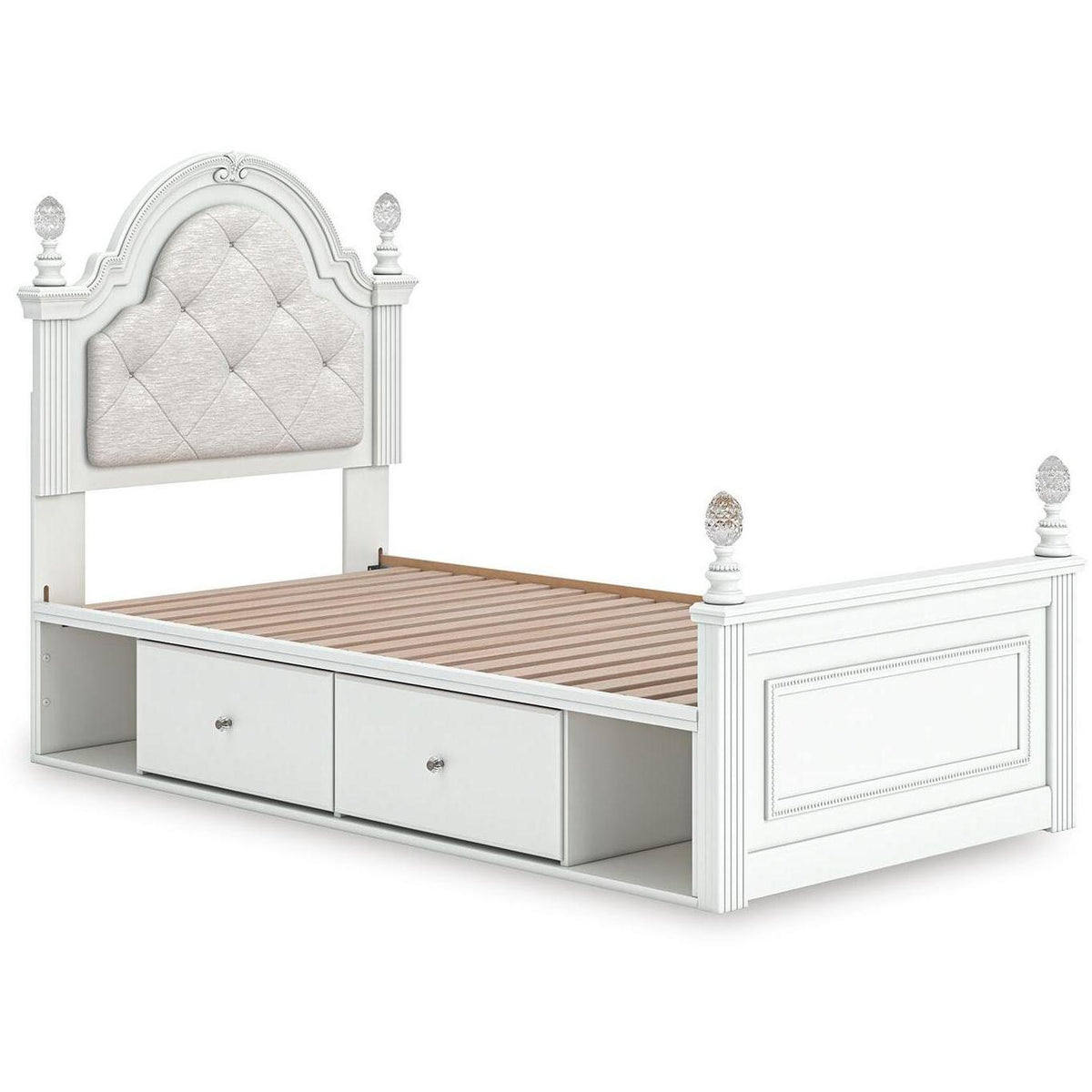 Signature Design by Ashley Kozlani Twin Upholstered Panel Bed with Storage B100-11/PCB1819-153/PCB1819-50/PCB1819-50/PCB1819-52 IMAGE 5