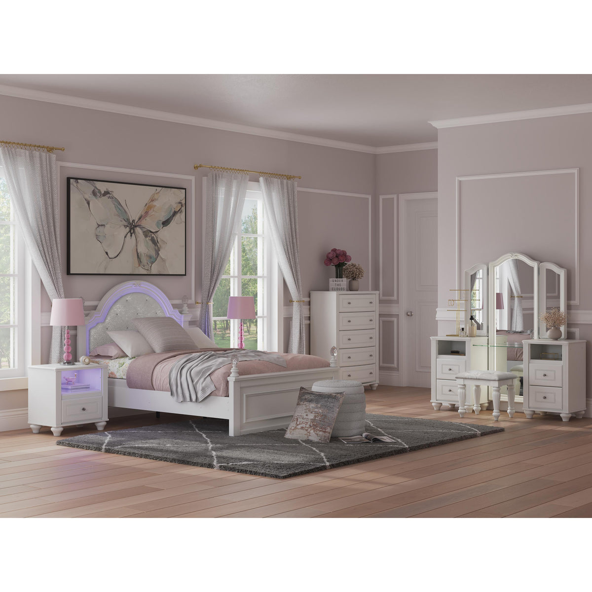 Signature Design by Ashley Kozlani Full Upholstered Panel Bed PCB1819-187/PCB1819-84/PCB1819-86 IMAGE 14