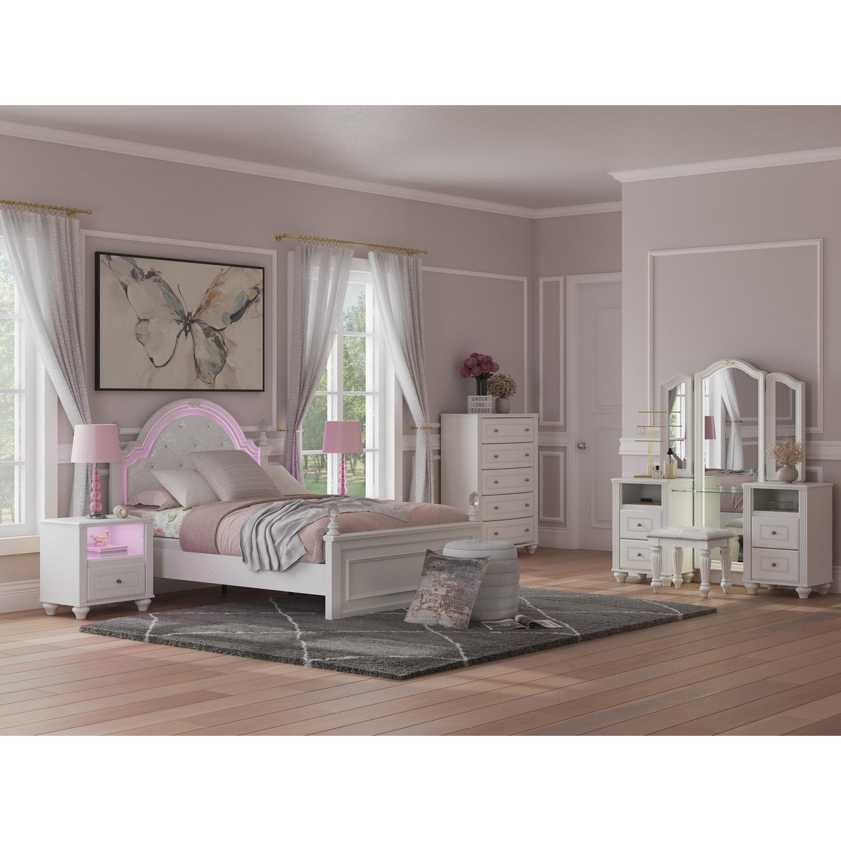 Signature Design by Ashley Kozlani Full Upholstered Panel Bed PCB1819-187/PCB1819-84/PCB1819-86 IMAGE 15