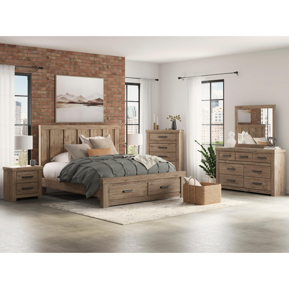 Signature Design by Ashley Oliandon Queen Panel Bed with Storage B100-13/PCB2844-54S/PCB2844-57/PCB2844-95 IMAGE 11