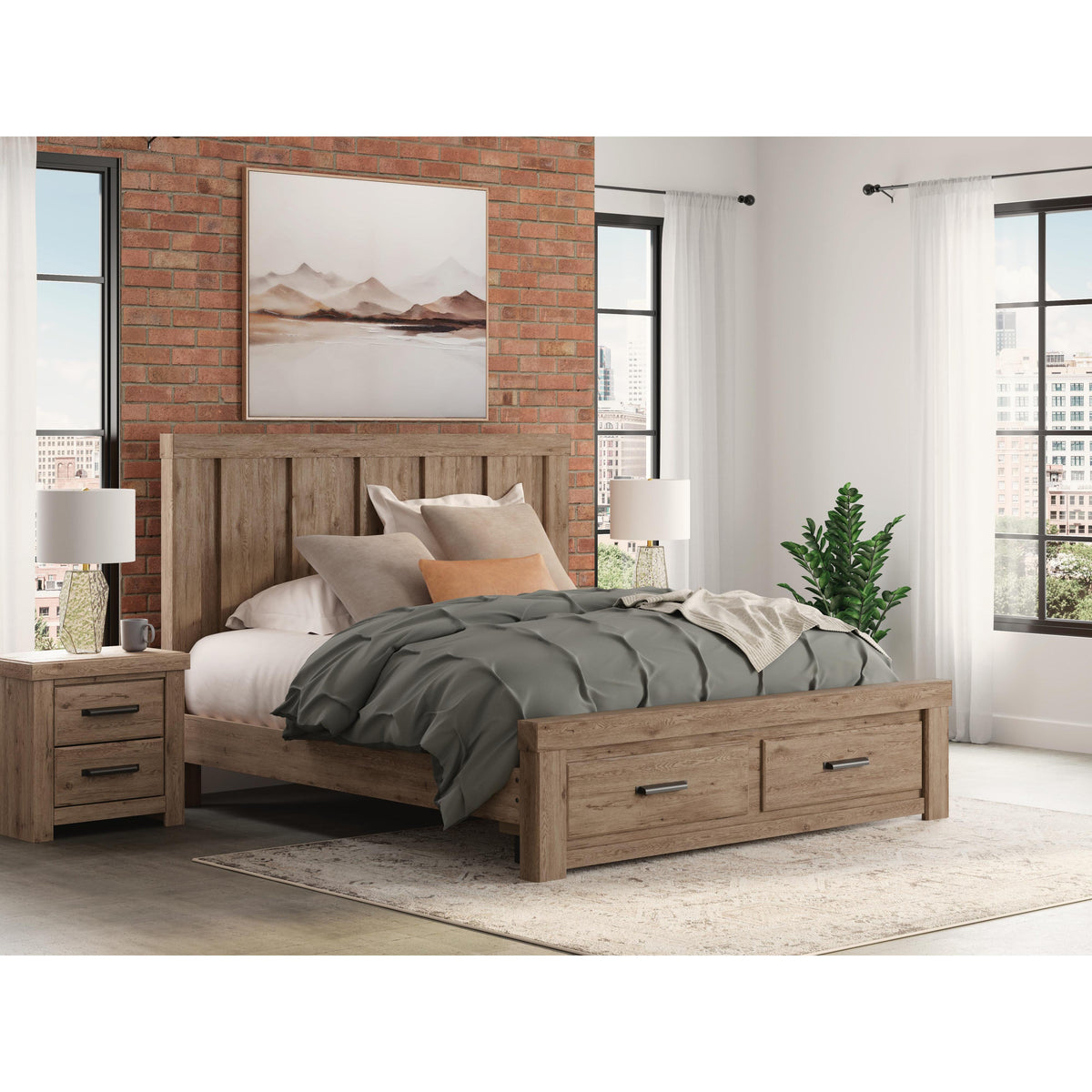 Signature Design by Ashley Oliandon King Panel Bed with Storage B100-14/PCB2844-56S/PCB2844-58/PCB2844-95 IMAGE 10